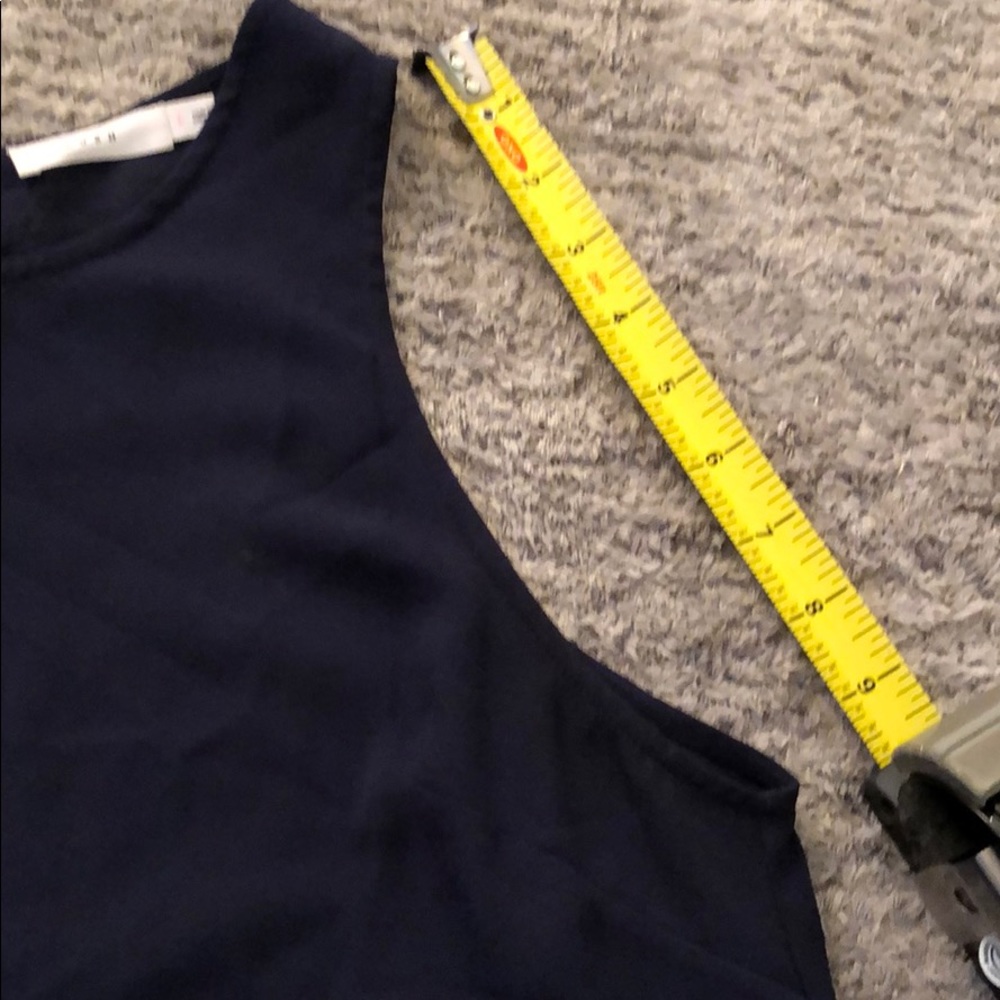 Navy Ruffle Tank - Picture 3 of 3